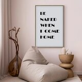  Slika - Homecoming (1-part) - Black and White English Inscriptions 60x90 U prirodnom drvenom okviru | shoptok.hr