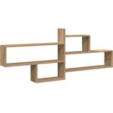  Zidna polica boja hrasta 167,5x18x68 cm konstruirano drva | shoptok.hr