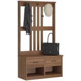vidaXL Drevo za dvorano &quot;SANDENS&quot; 87x40x159,5 cm masivni les bora cene