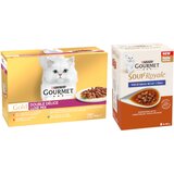 JUMBO pakiranje Gourmet Gold 96 x 85 g - Gold Duo Delice 96 x 85 g Luxus mix + Soup Royale Riblji izbor 48 x 45 g Cijene