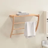 Stalak za ručnike 60 x 25,5 x 49 cm od masivnog drva oraha
