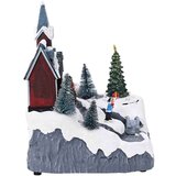 vidaXL božićno Selo Šareni 20.5 x 17 x 21 cm Plastika | shoptok.hr