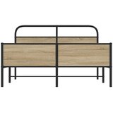  Metalni okvir kreveta bez madraca boja hrasta 180x200 cm | shoptok.hr