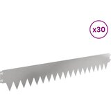  Ograda oko Travnjaka 30 pcs 103 x 15 cm metal Srebrna | shoptok.hr