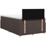  Boxspring krevet s madracem Tamno smeđa 120 x 190 cm Tkanina | shoptok.hr