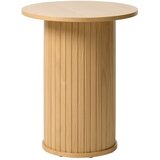 Unique Furniture Okrogla stranska mizica v hrastovem dekorju ø 50 cm Nola – Unique Furniture Cene