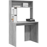 vidaXL Miza s polico Siva sonoma 91 x 50 x 149 cm Konstruiran les | Shoptok.si
