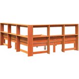  Krevet s regalom za knjige bez madraca 140 x 190 cm od borovine | shoptok.hr