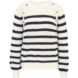 Wallis Petite Pulover slonovina / mornarska | Shoptok.si