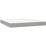  Box spring postelja z vzmetnico LED sv. siva 180x200 cm blago, (20937893) | Shoptok.si