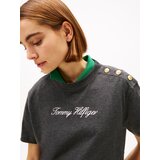 Tommy Hilfiger Majica siva / bela | Shoptok.si