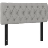 Maison Chic posteljno vzglavje - vzglavna omarica - nočna omarica svetlo sivo 100x7x78/88 cm blago, (21707247) Cene