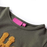  Dječja majica dugih rukava kaki 128 | shoptok.hr
