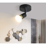 Nettlife Spot GU10 max.40 W Moderna črna notranja stenska svetilka, kovinski senčnik iz blaga, za hodnik, kuhinjo,, (22116972) | Shoptok.si