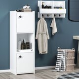 Hanah home Teo - White White Bathroom Cabinet