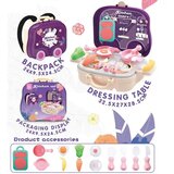 Magic Toys Vijoličen kuhinjski komplet 2-v-1 v kovčku na kolesih z dodatki Cene