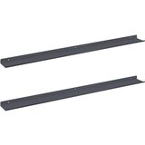  Polica na zidu s policom Zidne 2 pcs Antracit 100 x 9 x 2 5 cm - Antracit 100 x 9 cm 2 | shoptok.hr