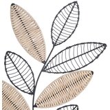 Atmosphera zidna dekoracija Aurore 56x29 metal/ratan crna | shoptok.hr