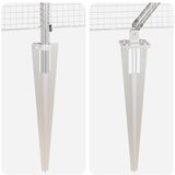 vidaXL varjena žičnata ograja z 13 spike posts 0.8x100 m pocinkano jeklo | Shoptok.si