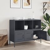  Komoda antracit 100,5 x 39 x 79 cm čelik | shoptok.hr