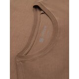 Ombre Men's urban print longsleeve - light brown | Shoptok.si