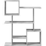  Sobna pregrada / regal za knjige sivi 92x29x112 cm drveni | shoptok.hr