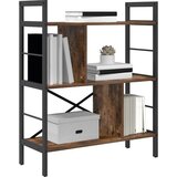 vidaXL Knjižna polica Dimljeni oreh 75 x 30 x 91 cm Konstruiran les | Shoptok.si