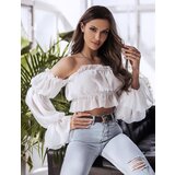 Beloved Viola crop top bel Cene