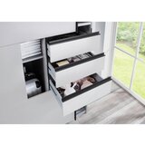 MID.YOU omara z drsnimi vrati, bela | Shoptok.si