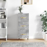vidaXL Komoda betonsko siva 34,5x34x90 cm inženirski les Cene