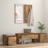  Set namještaja za hodnik boja hrasta konstruirano drvo | shoptok.hr