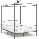  Okvir za krevet s nadstrešnicom sivi metalni 180 x 200 cm | Eponuda.com