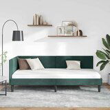 vidaXL Kutni okvir kreveta Ostalo Tamnozelena 100 x 200 cm | shoptok.hr