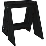  Stolci 2 kom crni 40 x 40 x 45 cm od masivne borovine | shoptok.hr