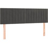  box spring s madracem LED tamnosivi 140x190 cm baršun | shoptok.hr
