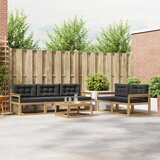  Set vanjskih sofa s jastukom 6 pcs Bijela i antracit | shoptok.hr