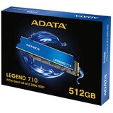 Adata SSD 512GB - LEGEND 710 (3D TLC, M.2 PCIe Gen 3x4, r:2400 MB/s, w:1000 MB/s) | shoptok.hr