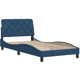  posteljni okvir brez vzmetnice Modra 100x200 cm Tkanina, (21829603) | Shoptok.si