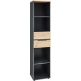Voleo PISARNIŠKI REGAL 45/197/38 cm barve grafita, hrast artisan | Shoptok.si