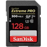 Sandisk 121506 sdxc extreme pro kartica 128gb, 300mb/s, uhs-ii, cl10 10, u3, v90 | shoptok.hr