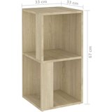vidaXL kutni ormarić boja hrasta sonome 33 x 33 x 67 cm od iverice | shoptok.hr