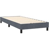 vidaXL Box spring krevet s madracem tamnosivi 90x220 cm baršunasti | shoptok.hr
