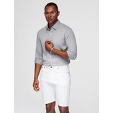 Ombre Men's SLIM FIT shirt in decorative fabric - gray | shoptok.hr