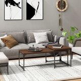  Stolići za kavu 2 kom smeđi hrasta konstruirano drvo | Eponuda.com