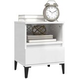  Nočne omarice 2 kosa visok sijaj bele 40x35x50 cm, (20672423) | Shoptok.si