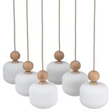  Luster BALLO na sajli, 6xE14/10W/230V, bež Slike