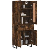 Visoka komoda dimljeni hrast 69 5x34x180 cm konstruiranog drva | shoptok.hr