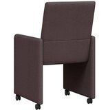 vidaXL Blagovačke stolice s kotačima 2 pcs Tamno smeđa 57 x 66 x 94 cm | shoptok.hr