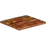 Stolna ploča 50x50x3,8 cm četvrtasta masivno obnovljeno drvo | shoptok.hr