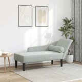 vidaXL Počivaljka s jastucima svjetlosiva baršunasta | shoptok.hr